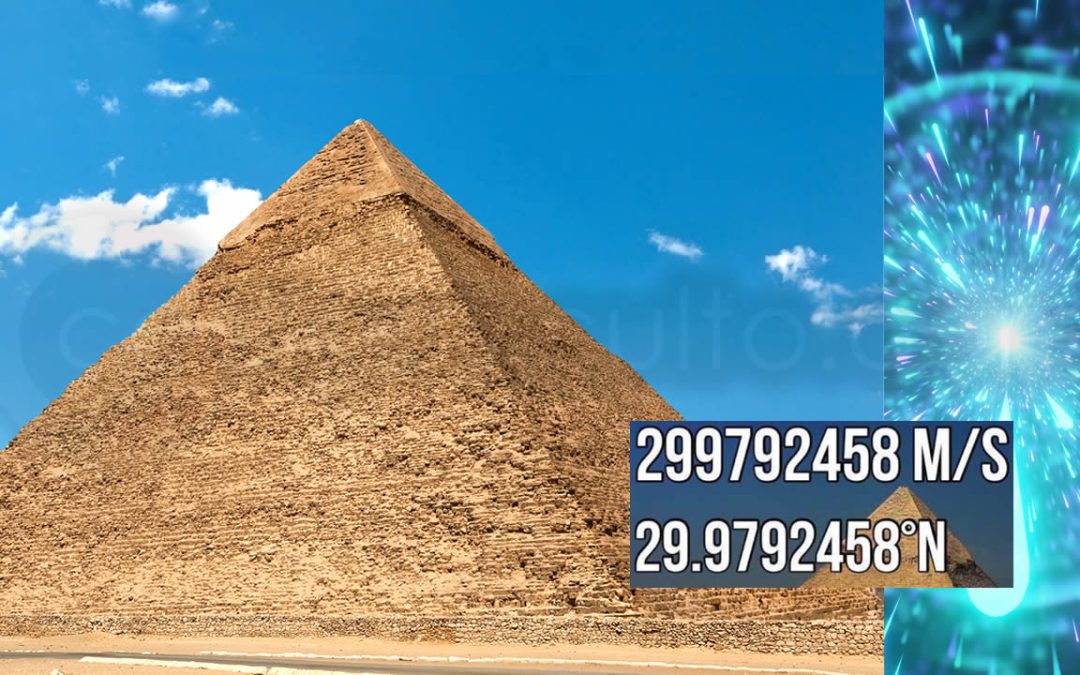 ¿La latitud de la Gran Pirámide es la misma que la velocidad de la luz?