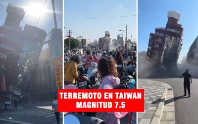 Terremoto de magnitud 7.5 golpea Taiwán y genera alerta de tsunami