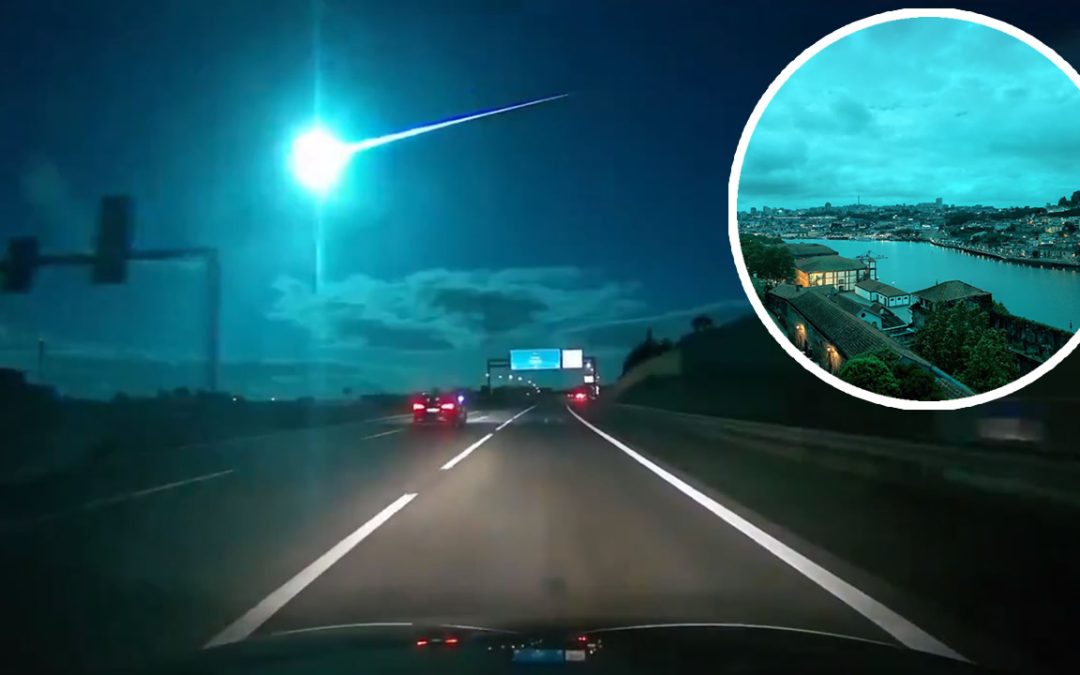 Meteoro gigante ilumina el cielo de Portugal y España. Convierte la noche en día por algunos segundos