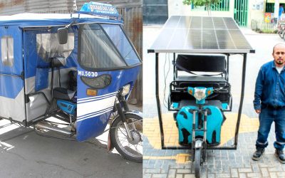 Peruano innovador está diseñando “mototaxis” que funcionan con energía solar