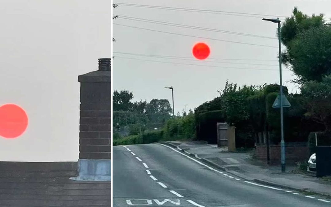 El Sol se volvió rojo en Reino Unido, pero hay una sencilla explicación