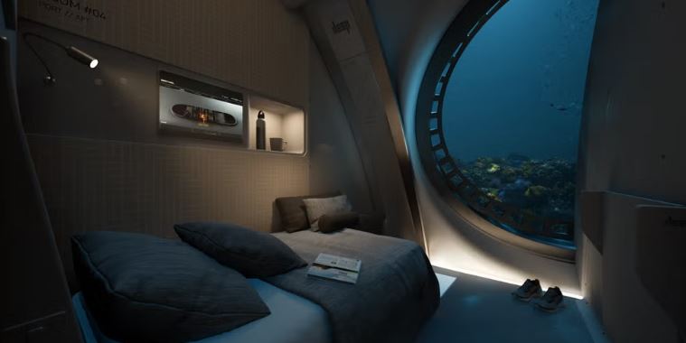 Se espera que los espacios domésticos del hábitat Sentinel sean lo bastante confortables como para permitir una vida submarina prolongada.