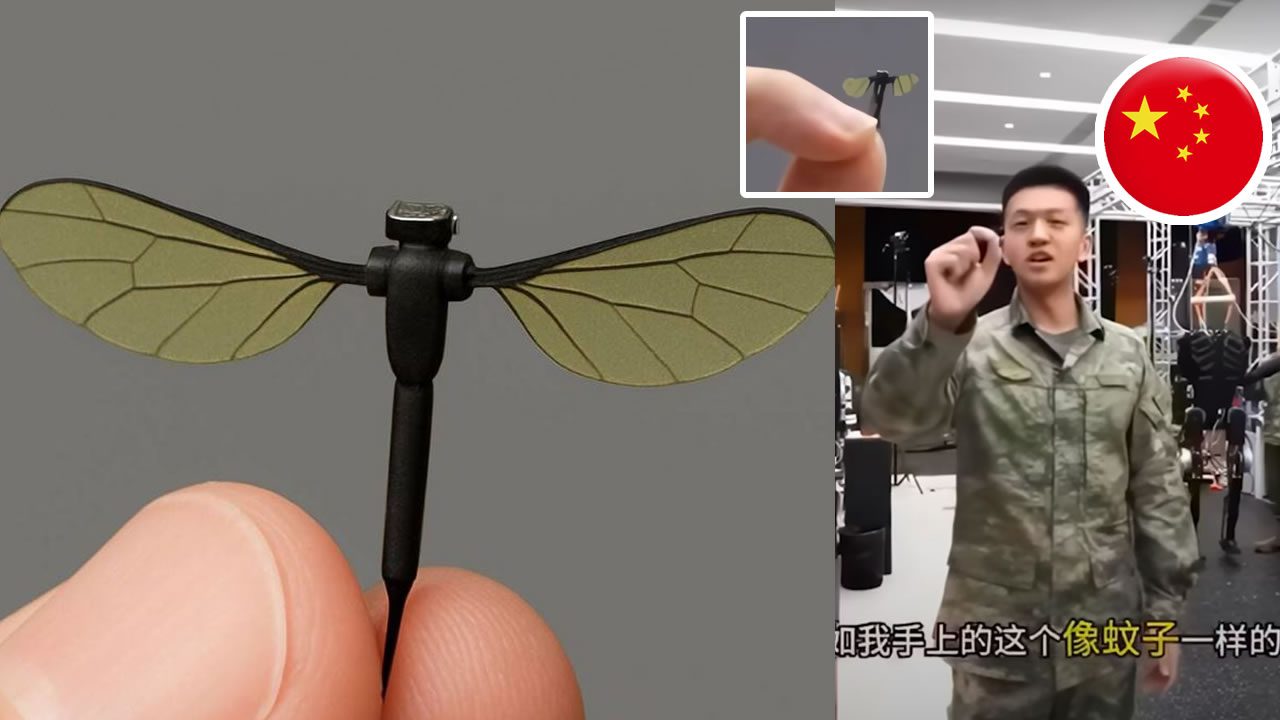 China desarrolla un drone del tamaño de un mosquito para espionaje y casi indetectable