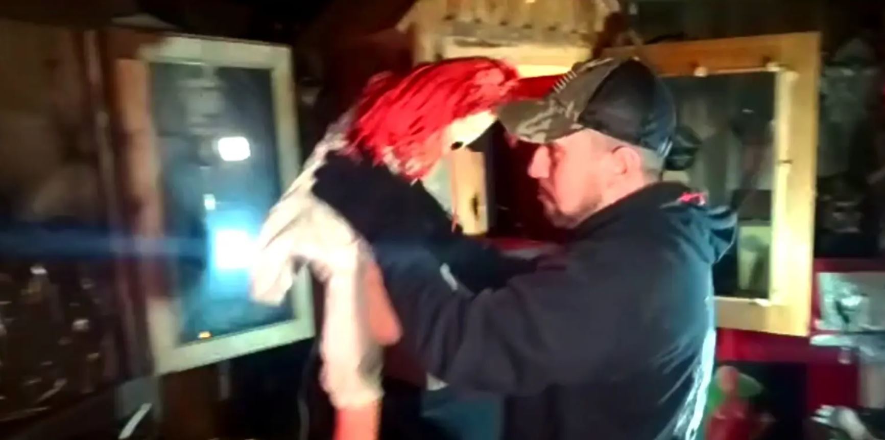 Rivera estaba de gira con Annabelle, la muñeca Raggedy Ann supuestamente embrujada.