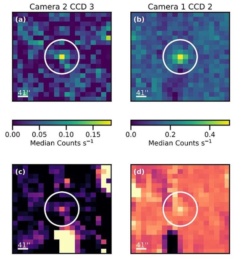 Astrónomos han revelado que el objeto interestelar que actualmente viaja por nuestro sistema solar fue detectado por un satélite de la NASA casi dos meses antes de su descubrimiento oficial. En la imagen: las primeras observaciones del objeto interestelar.