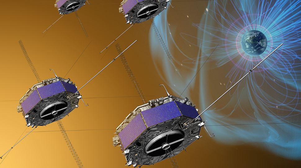 La misión Magnetospheric Multiscale de la NASA, que consta de cuatro naves espaciales, está recopilando información sobre la reconexión magnética alrededor de la Tierra