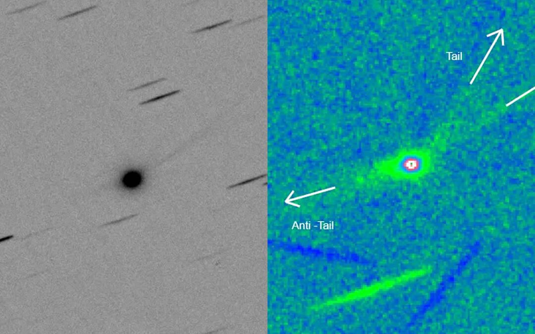 Nueva imagen de 3I/ATLAS revela que el objeto está emitiendo dos colas y una anticola en varias direcciones