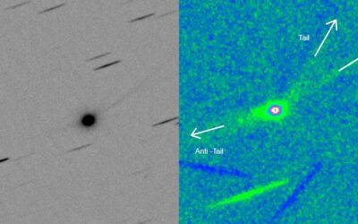 Nueva imagen de 3I/ATLAS revela que el objeto está emitiendo dos colas y una anticola en varias direcciones