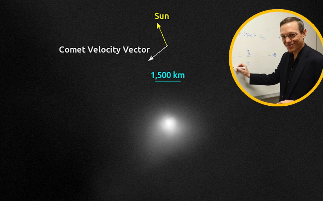 Imagen de 3I/ATLAS captada por HiRISE revela una “columna luminosa” delante del objeto interestelar y que “sigue su movimiento”