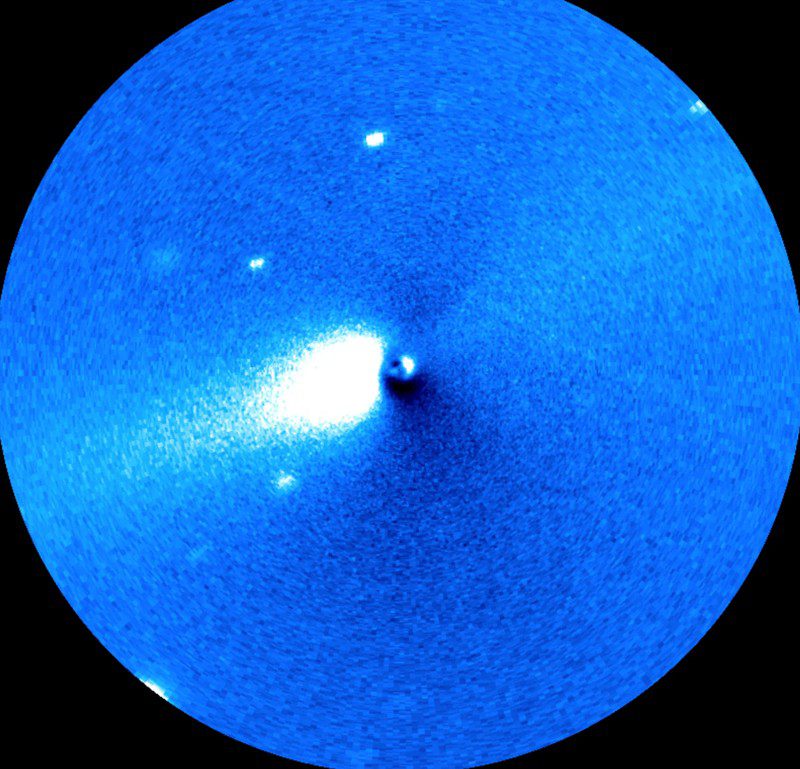 Imagen de 3I/ATLAS tomadas desde el Telescopio Óptico Nórdico el 11 de noviembre de 2025. Crédito de imagen: David Jewitt y Jane Luu
