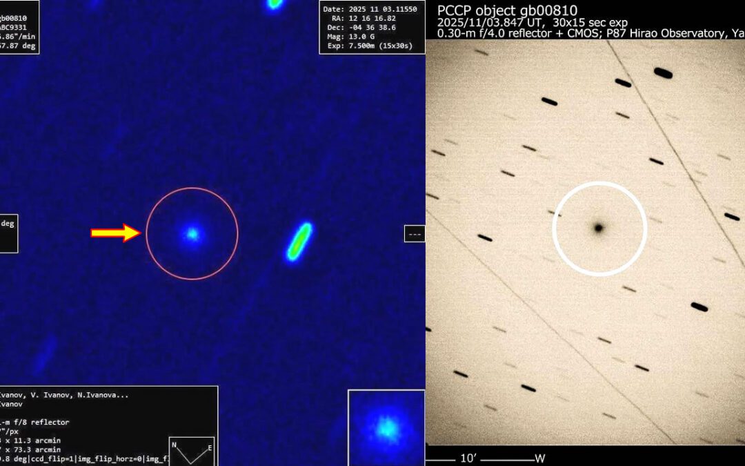 Descubierto otro objeto potencialmente interestelar entre 3I/ATLAS y la Tierra: C/2025 V1 (Borisov)