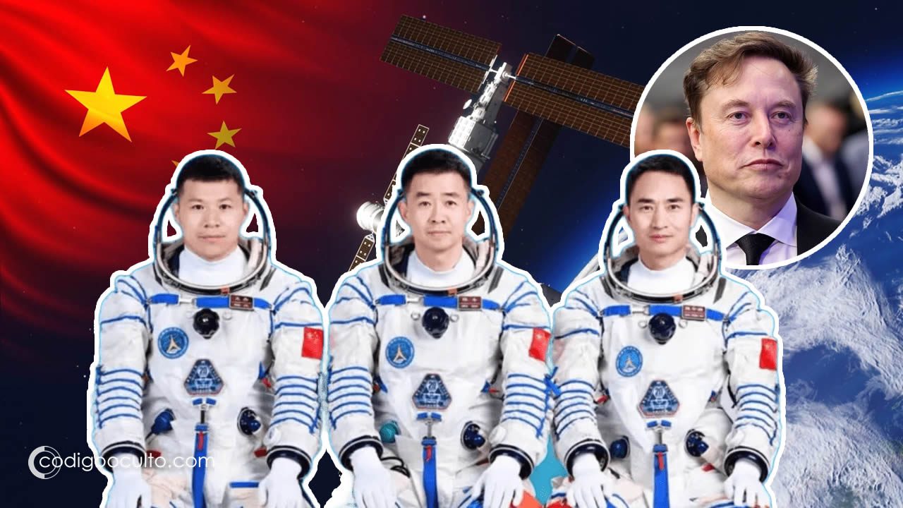 Piden a Elon Musk que rescate a tres astronautas chinos varados en el espacio después de que un "objeto desconocido" dañara su nave