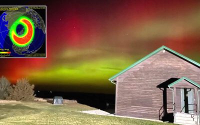Intensa tormenta geomagnética provoca auroras en toda América del Norte hasta México e incluso en el sur en Tierra del Fuego