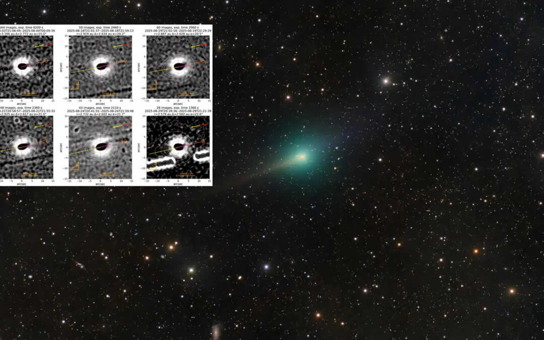 La anticola de 3I/ATLAS osciló periódicamente antes de su perihelio o acercamiento al Sol