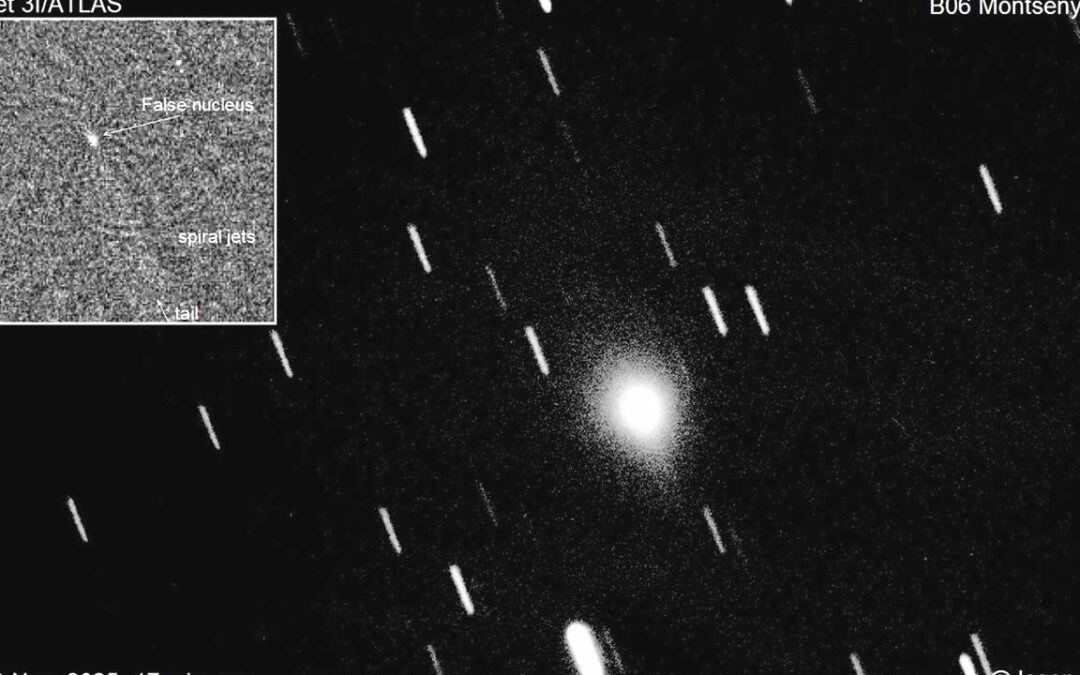 3I/ATLAS está entrando en erupción con “volcanes de hielo”, sugieren nuevas imágenes