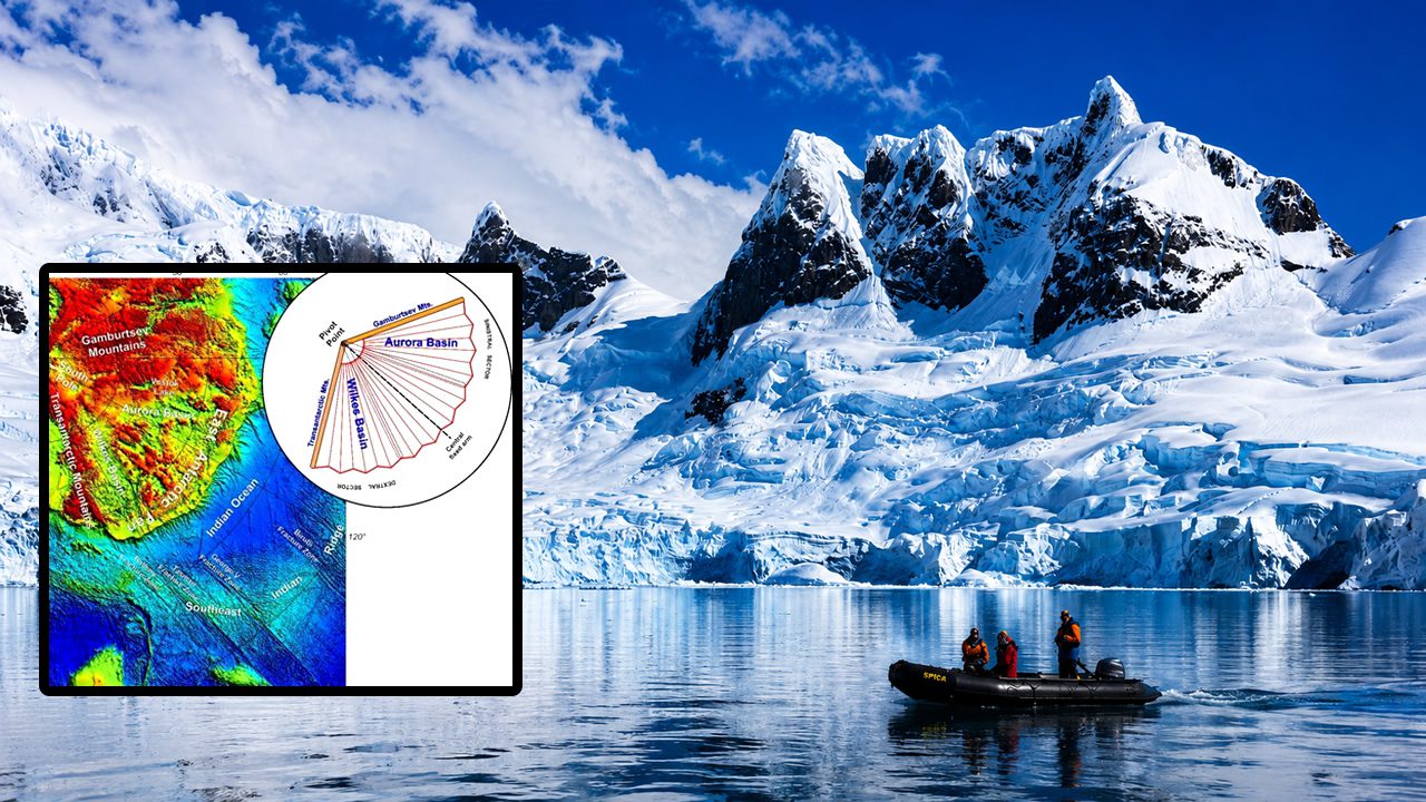 Antártida: científicos descubren una enorme estructura con forma de abanico oculta en las profundidades del hielo